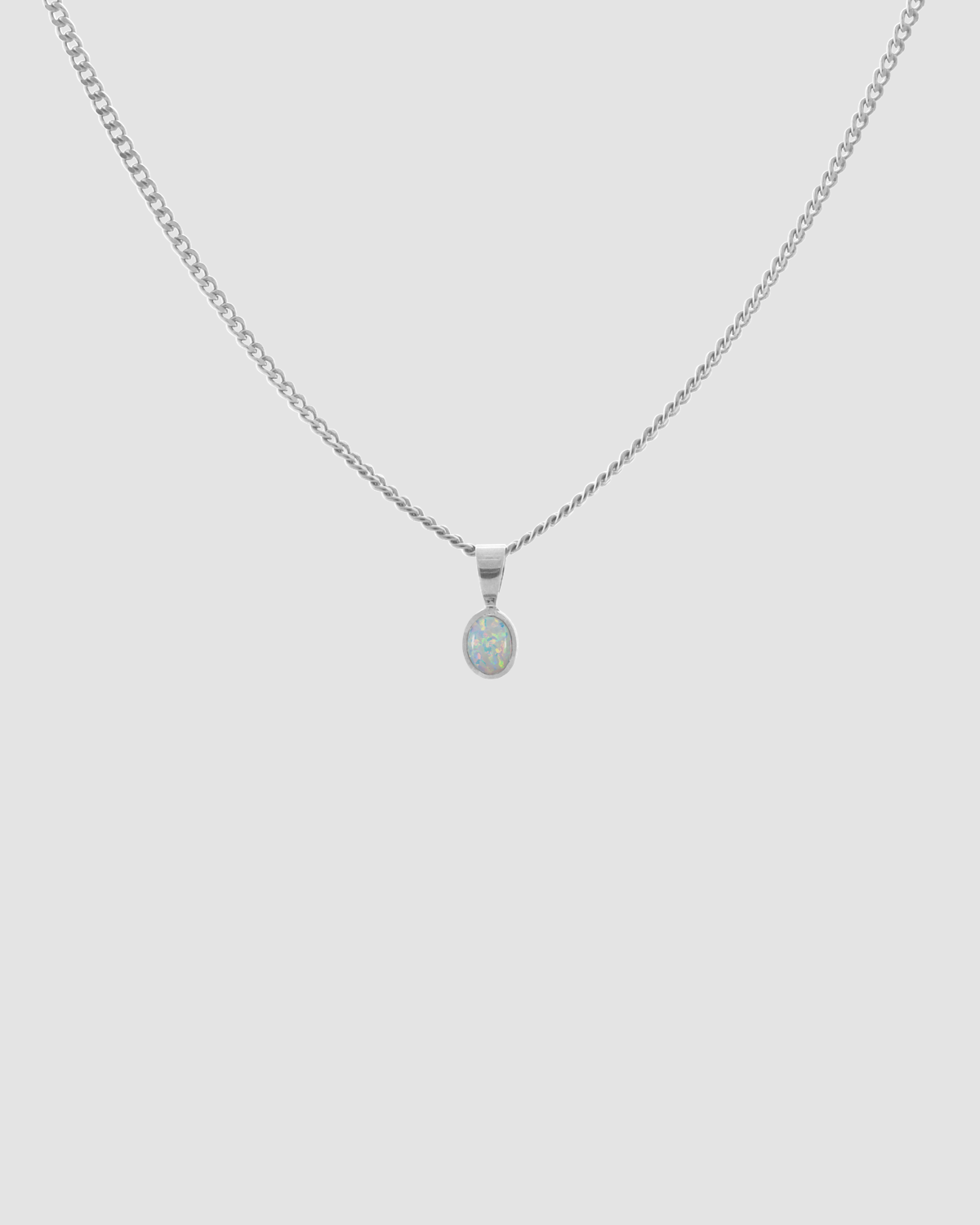 material:silver; add-on:mini-chain-necklace; add-on:opal-add-on;