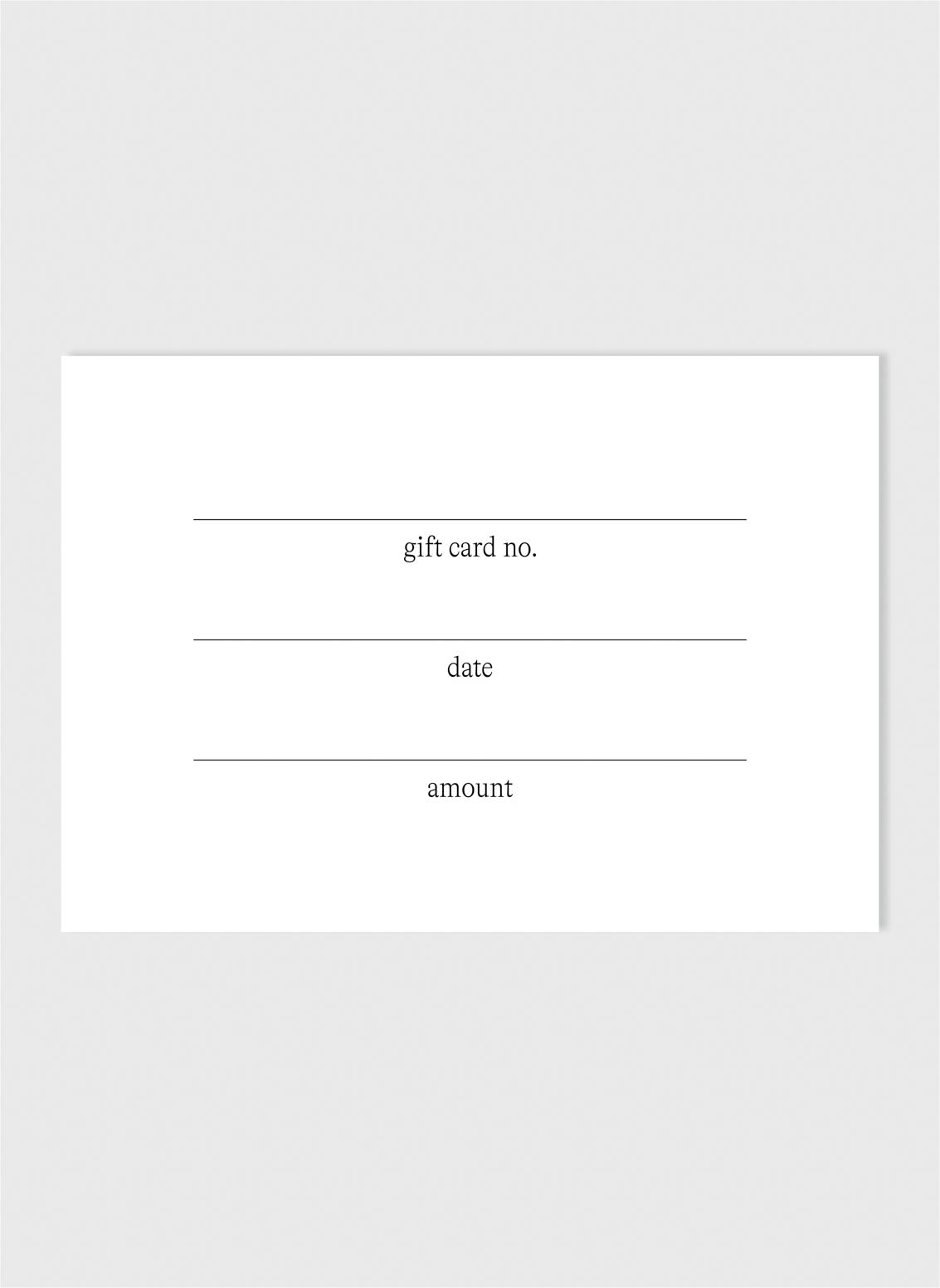 gift card